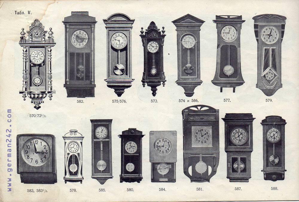 старинные настенные часы Ф.Винтеръ