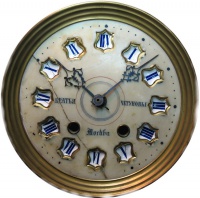Настенные часы Четуновы Lenzkirch циферблате алебастр.jpg