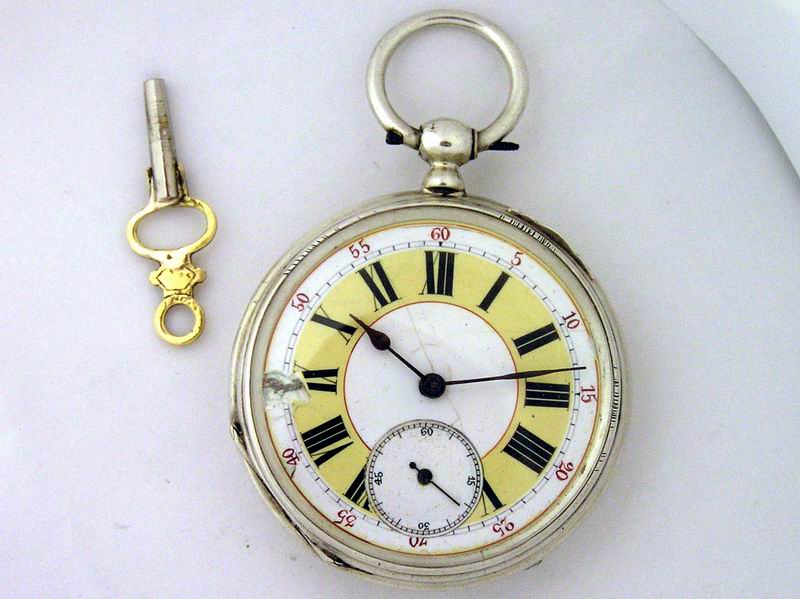 Серебряные карманные часы QTE BAUTTE Boutte скелетон